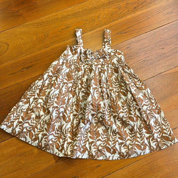 Janie & Jack Carmel Vine Print Bow  Dress - Picture 2 of 6